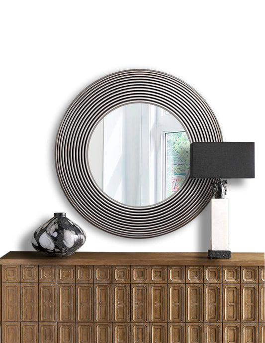 Espejo de Pared Novatti Plata de 99 cm diámetro