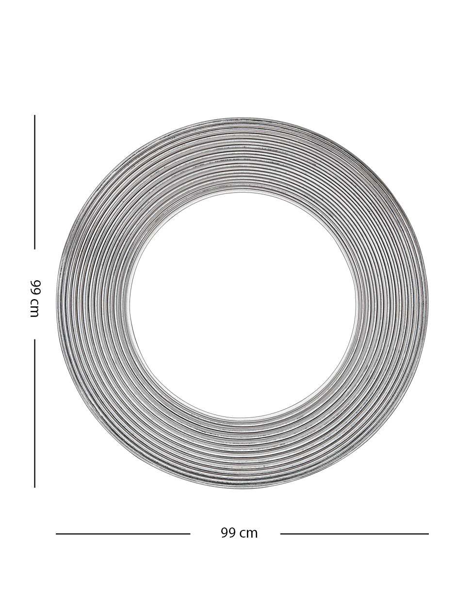 Espejo de Pared Novatti Plata de 99 cm diámetro