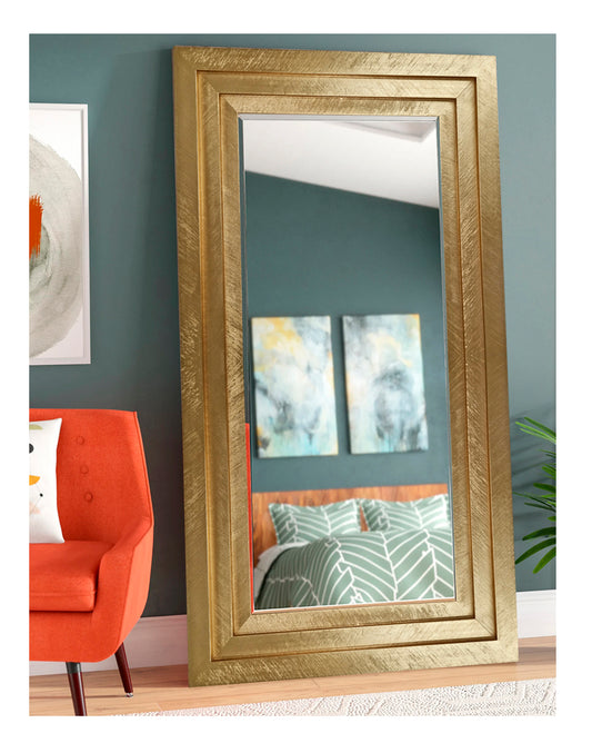 Espejo de Pie Fodera Oro 114 x 209 cm