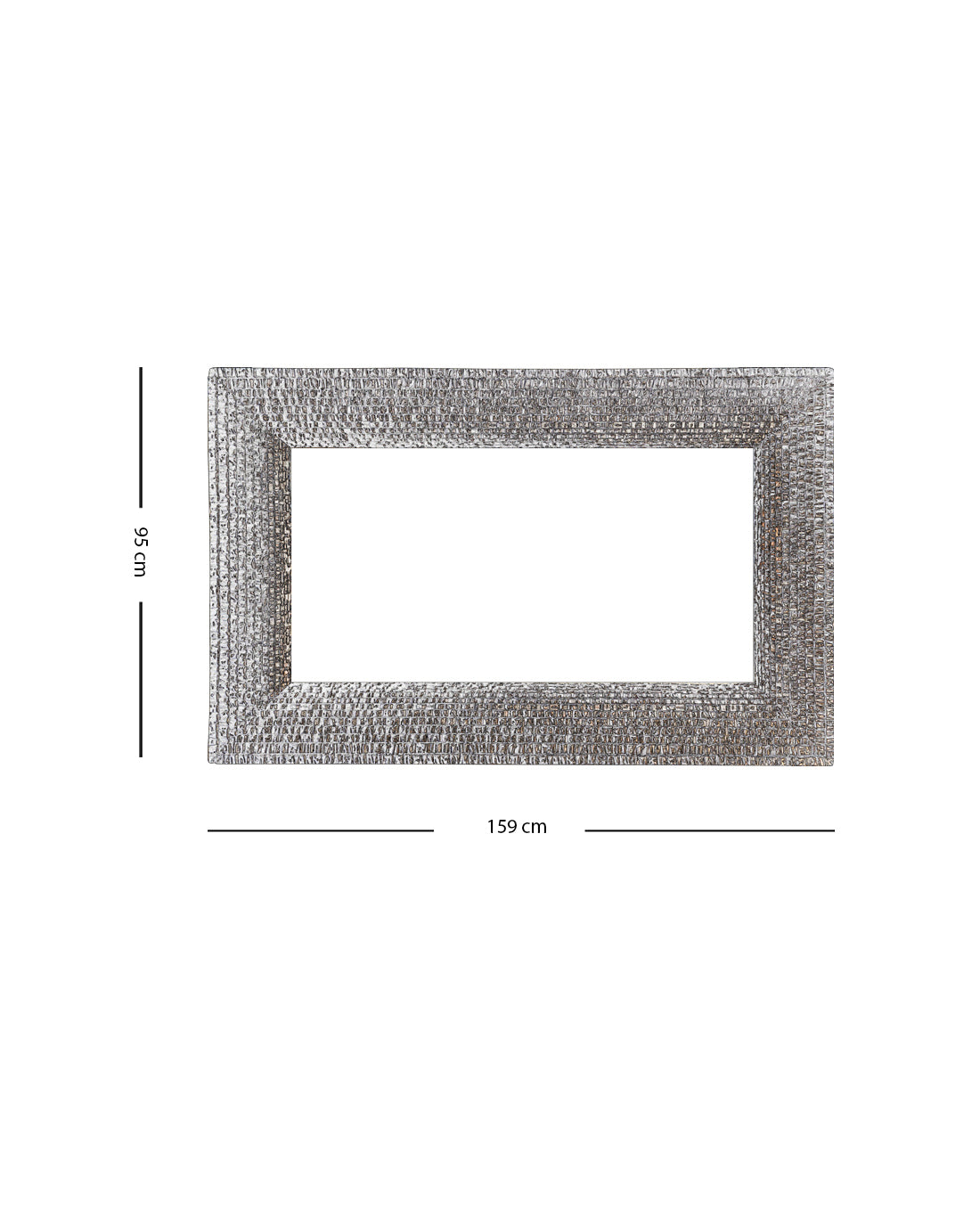 Espejo de Pared Ascia oro 95 x 159 cm