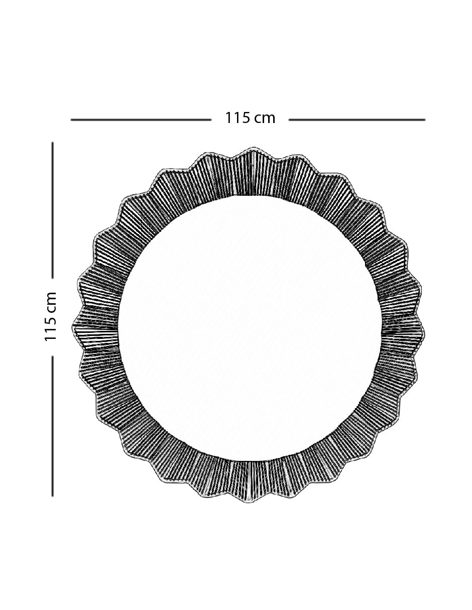 Espejo de pared Astral Oro de 115 cm diámetro
