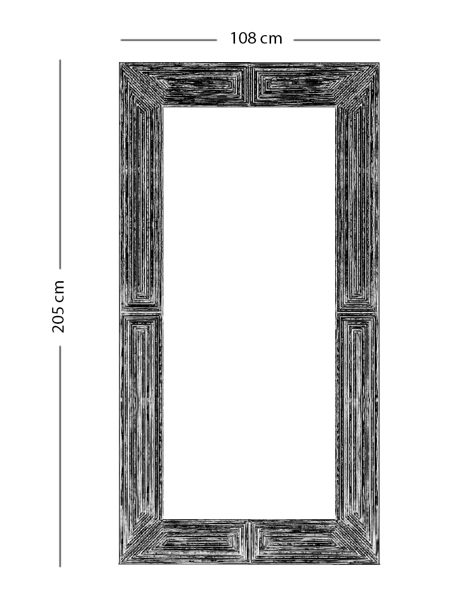 Espejo de Pie Cardin Oro de 108 x 205 cm