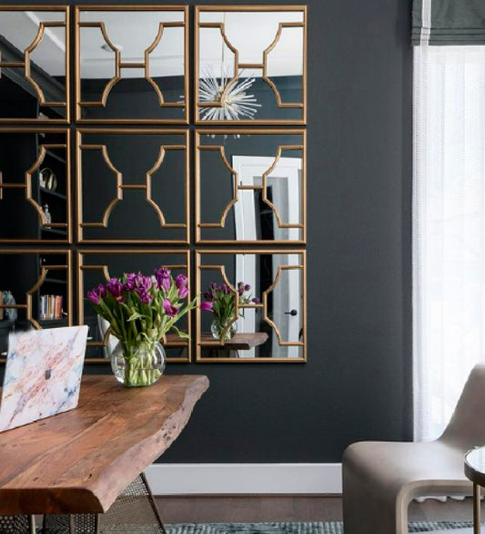 Espejo de Pared Binotto set de 3 de  45x45 cm Cada uno