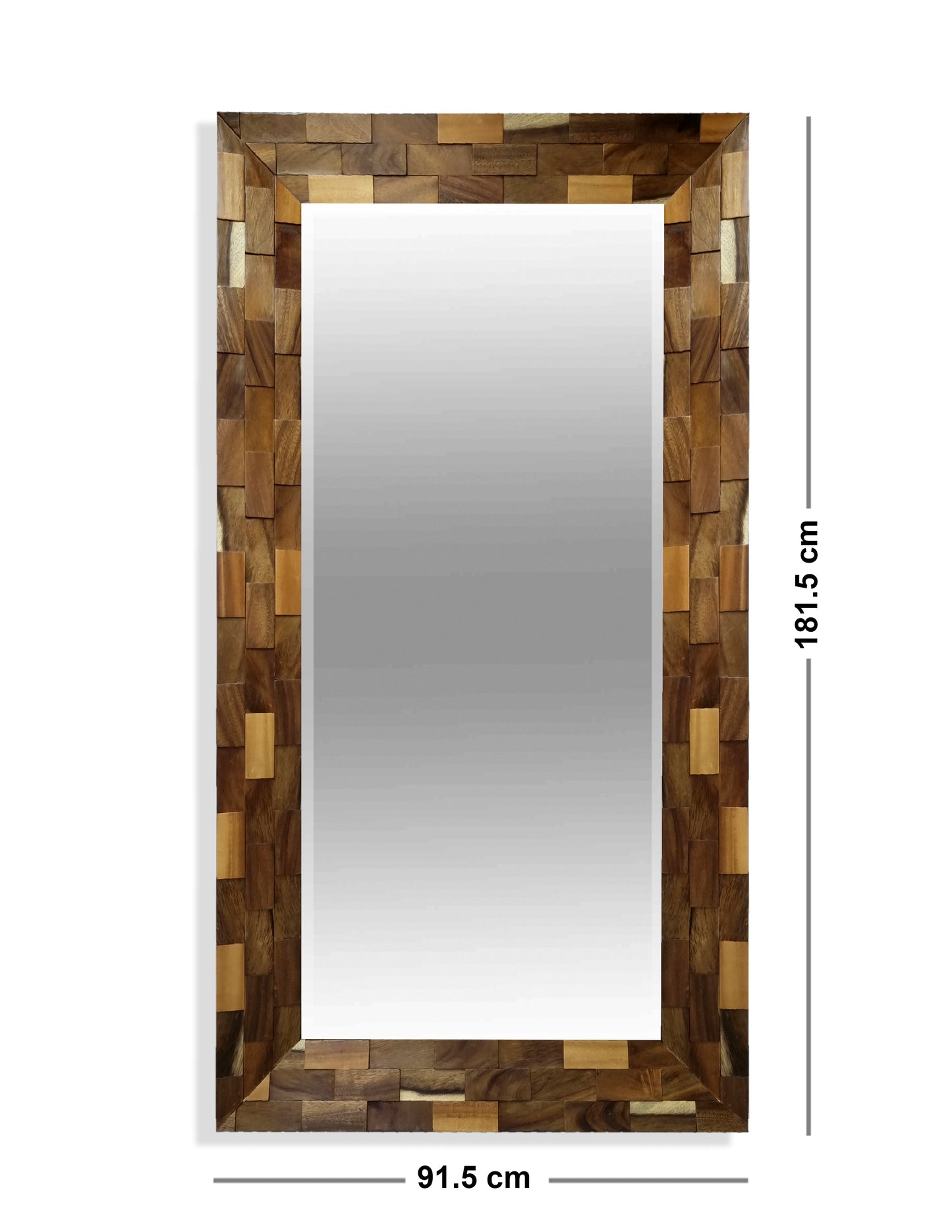 Espejo de Pie Astorga 100% Parota Natural de 92 x 182 cm