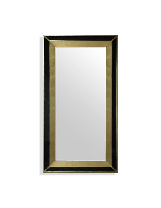 Espejo Blast de Oro de Hoja con Cristal negro  de 108x208 cm