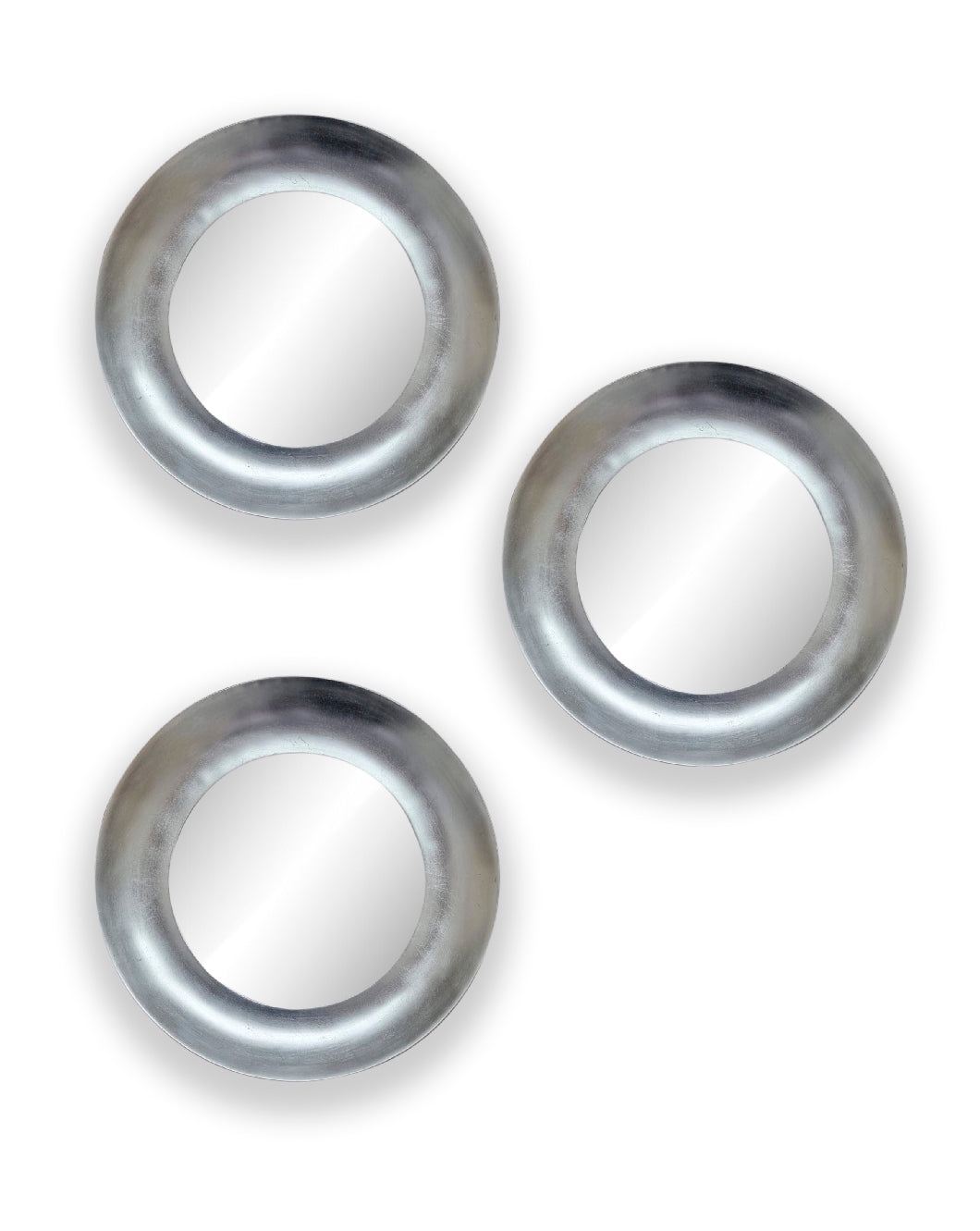 Espejo de pared Imperia Hoja de plata de 51 cm de diámetro