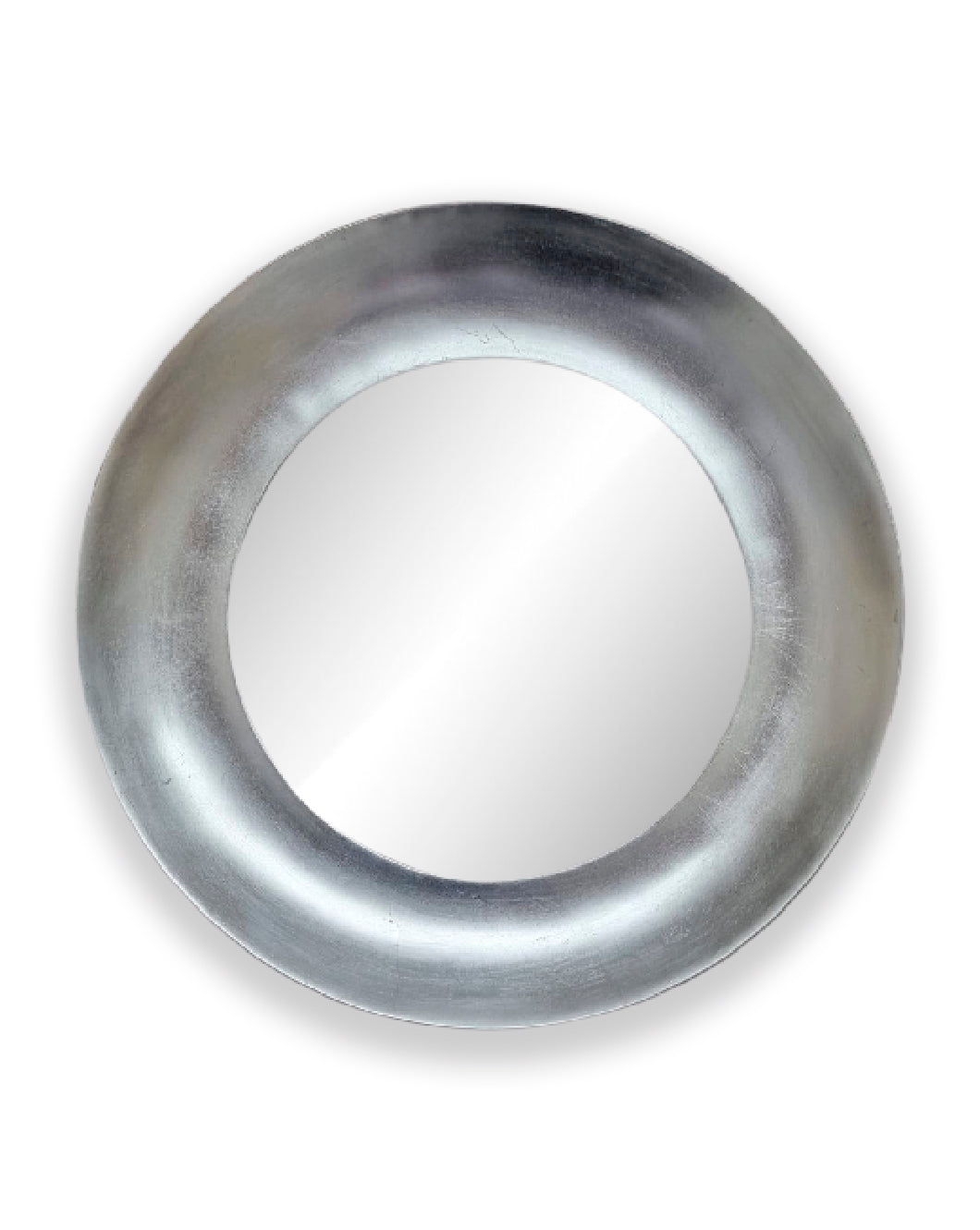 Espejo de pared Imperia Hoja de plata de 51 cm de diámetro