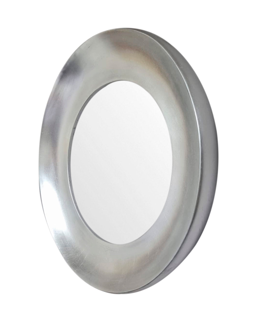 Espejo de pared Imperia Hoja de plata de 51 cm de diámetro