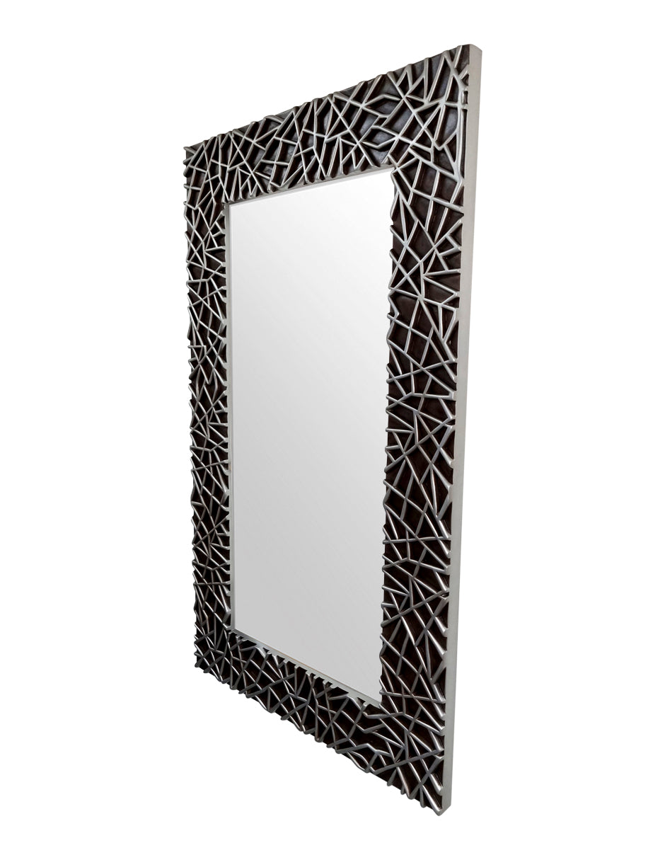 Espejo de Pared Aste Plata bronce 94x158 cm