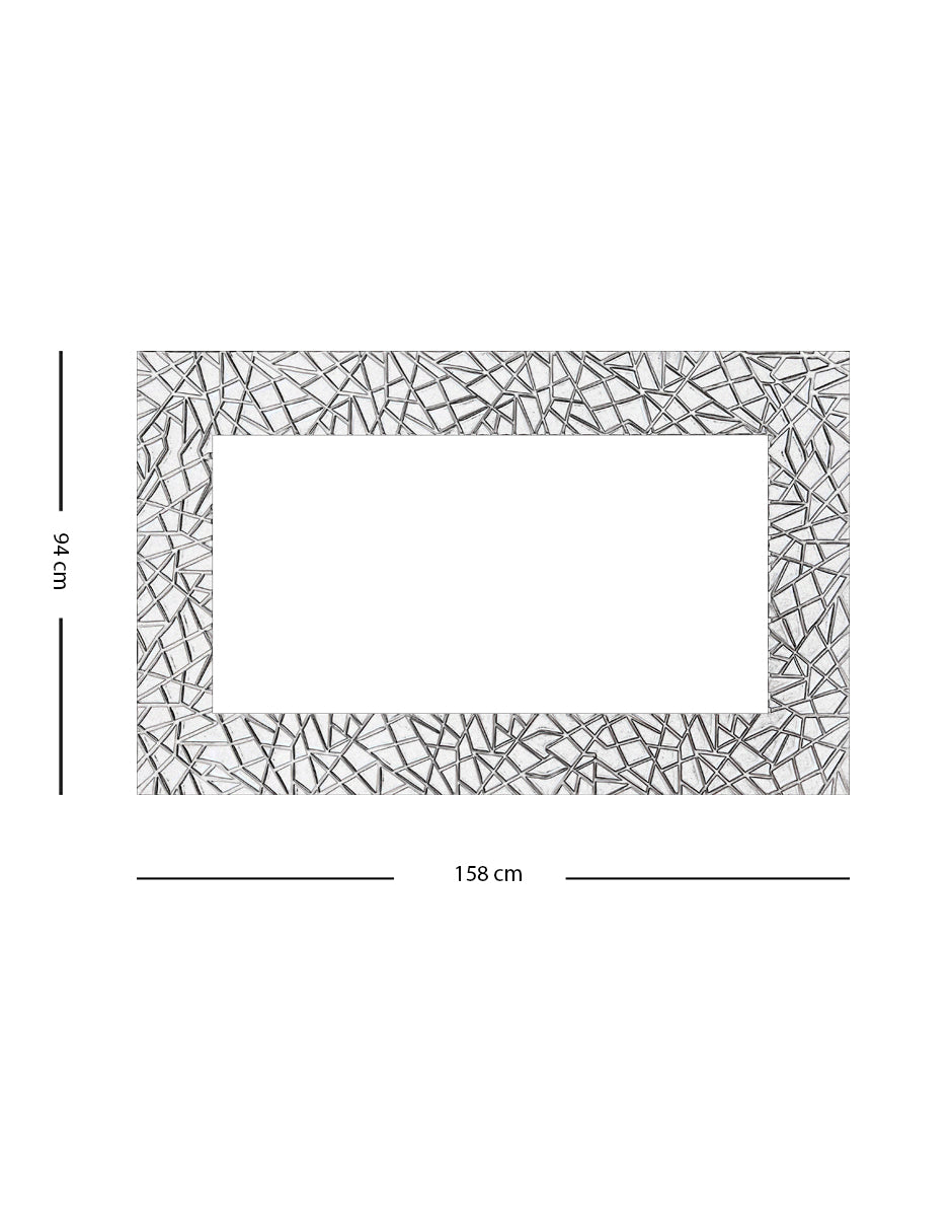 Espejo de Pared Aste Plata bronce 94x158 cm