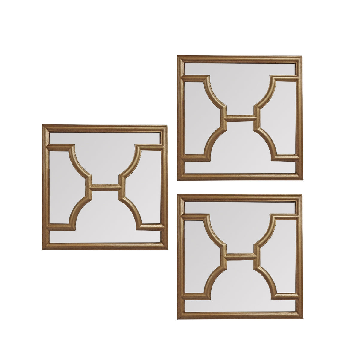 Espejo de Pared Binotto set de 3 de  45x45 cm Cada uno